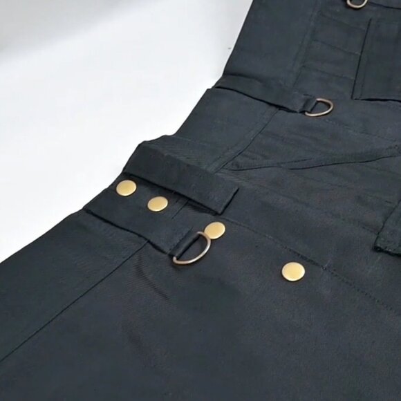 Scottish 6 Pockets Men kilt Black Cargo stylish Traditional  Utlity Kilt NEW - Picture 6 of 8
